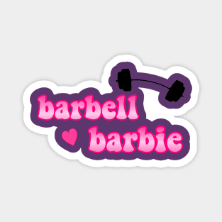 barbell barbie Magnet