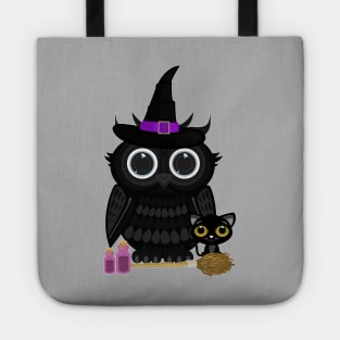 Black Owl Witch Tote