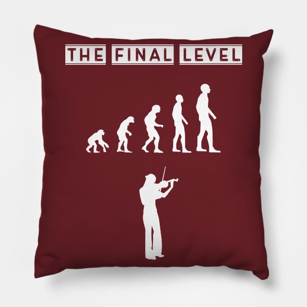 the evolution of a violinist Pillow by Imutobi