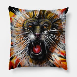 Gold Lion Pillow