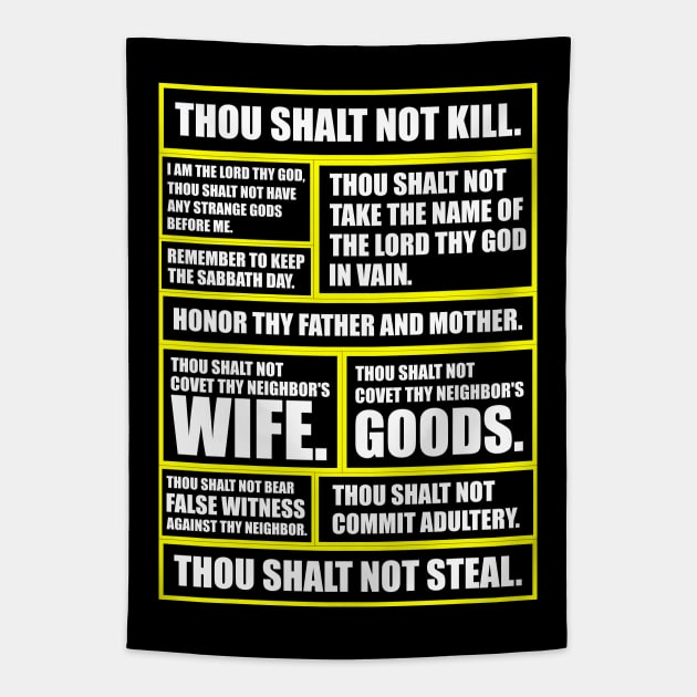 The ten commandments Tapestry by colorsplash