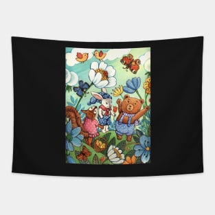Funny animals Tapestry