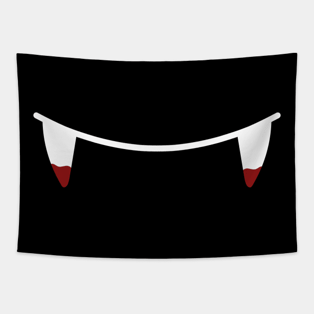 Vampire mouth Tapestry by Lina shibumi