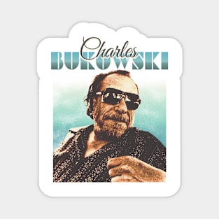 Charles Bukowski // Retro Style Design Magnet