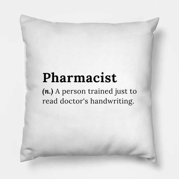 Pharmacist Pillow by sohibsohibah