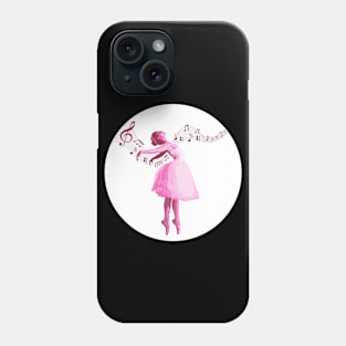 Ballerina Dancer, Pink Phone Case