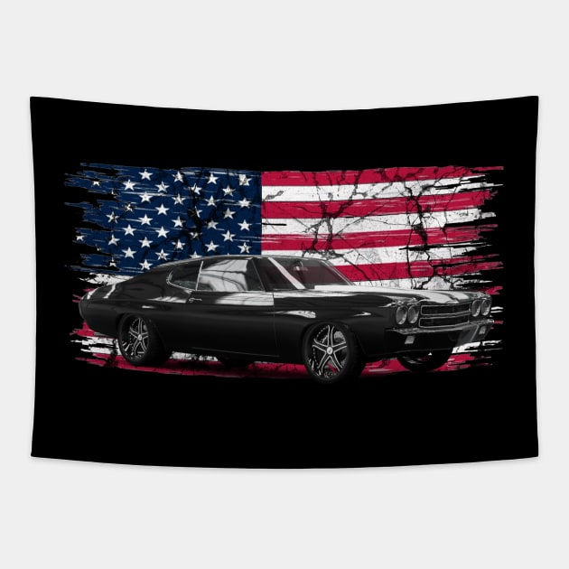 1970 Chevrolet Chevelle SS 454 Tapestry by JayD World