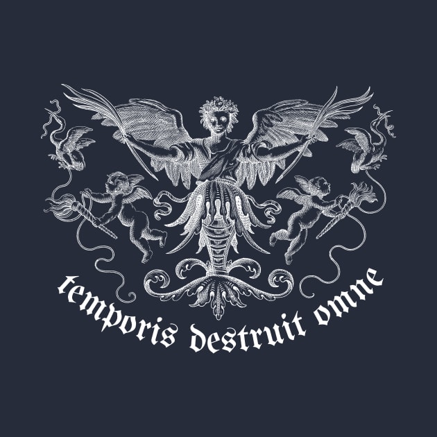 Temporis Destruit Omne - Time Destroys Everything t-shirt by indie inked