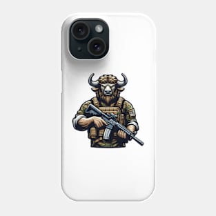 Tactical Minotaur Power Tee: Where Mythical Might Meets Modern Strength Phone Case