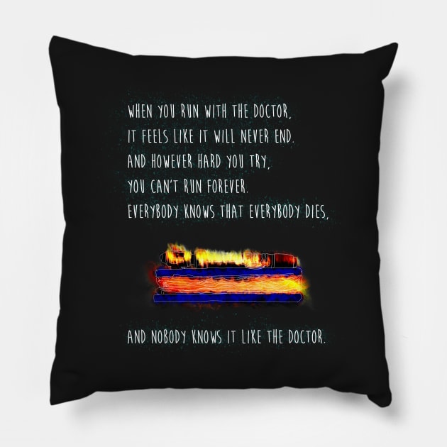 Everybody Dies Pillow by Dnatz