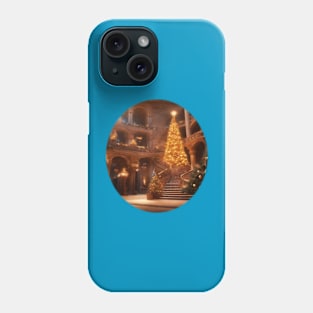 Christmas tree in a fairytale castle Phone Case