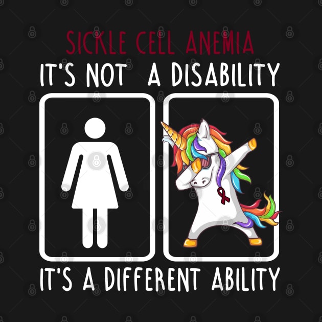 Sickle Cell Anemia It's Not A Sickle Cell Anemia It's A Different Ability Support Sickle Cell Anemia Warrior Gifts by ThePassion99