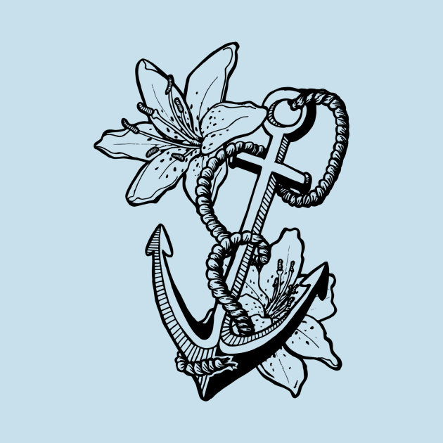 anchor flower by Buckyy32