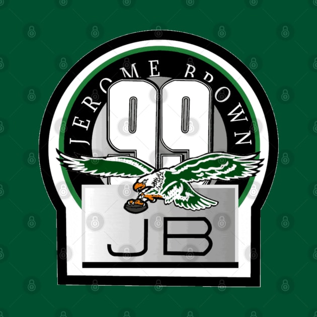 Jerome Brown Philadelphia Eagles Memorial Logo by capognad