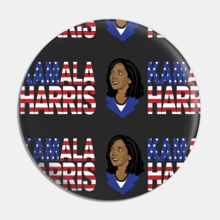 Kamala Harris Black Pin