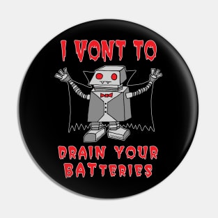 Robot Vampire Pin