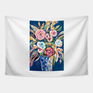 Abstract bouquet in a vase Tapestry