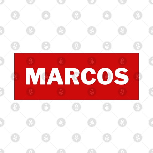 Red Marcos Surname by aybe7elf