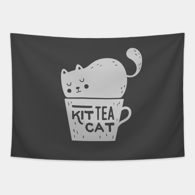 Kit Tea Cat - Cats Tapestry by blushingcrow