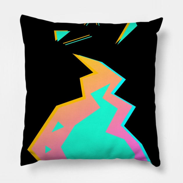 Burnish flame Pillow by aniwear