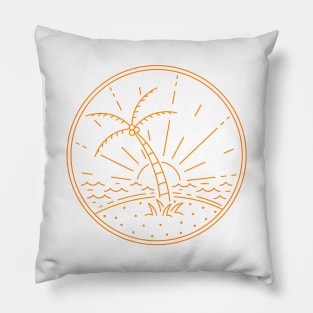 Summer Vibes Beach Pillow