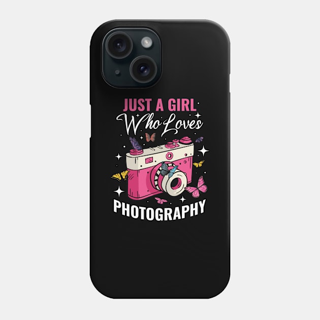 A Girl Who Loves Pictures Funny Photography Gift Phone Case by CatRobot