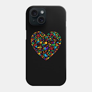 Terrazzo Heart Phone Case