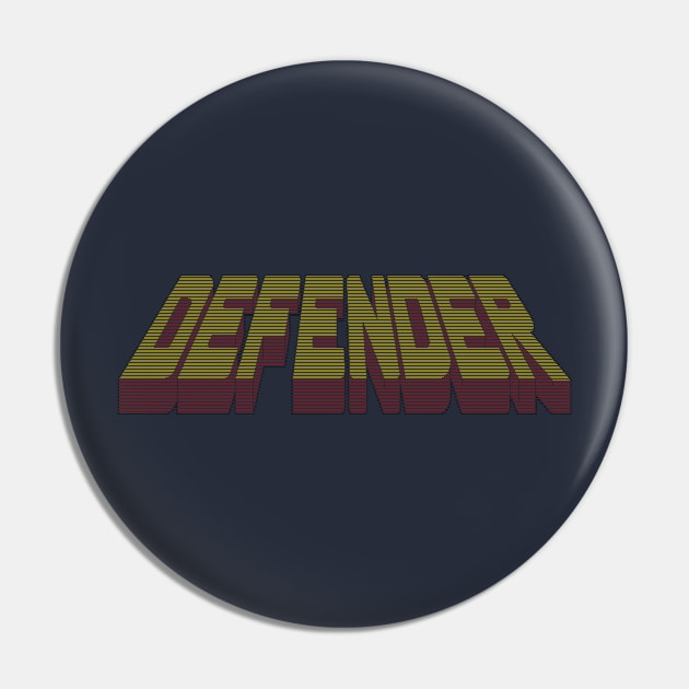 Defender Logo Pin by GraphicGibbon