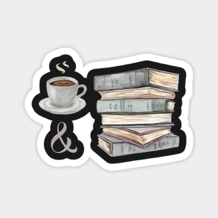 Coffee & Books Magnet