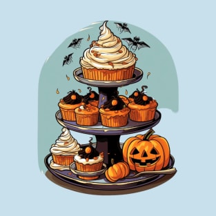 Enchanting Eats Delight in a Halloween Dessert Journey T-Shirt