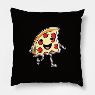 Cute Walking Smiling Pizza Slice Pillow