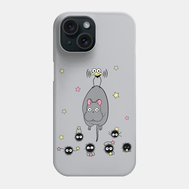 Dust Bunny Party Phone Case by Joanna Zourmpaki