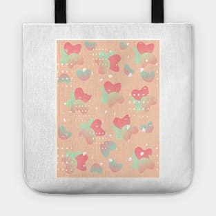 Heart Pastel Colors Tote