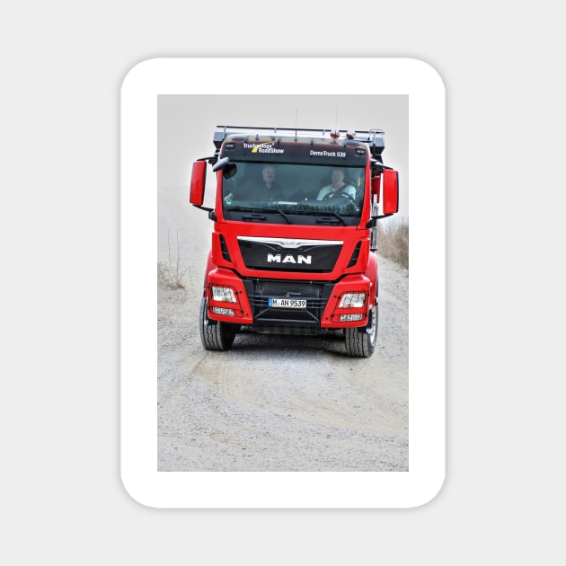 MAN TGS 35.480 8 × 4 Tipper - Trucknology Days Magnet by holgermader