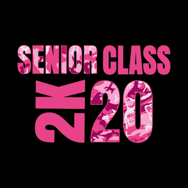 Senior 2020 Graduate Class Of 2K Pink Cammo Graduation Gift by Kimmicsts