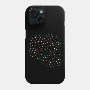 Green White Orange Dots for St Patricks Day Phone Case