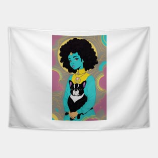 Bleu Goddess Tapestry