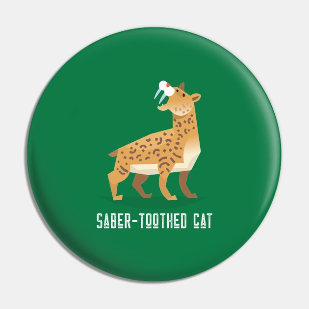 Saber - Toothed Cat Pin by soondoock