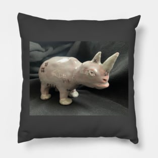 Rino in Clay Pillow