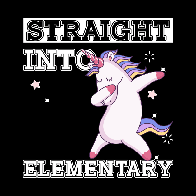 Straight Outta Elementary Unicorn Back To School Gift by kateeleone97023