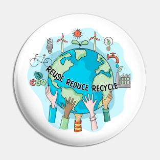 Reuse Reduce Recycle Pin