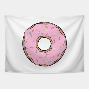 Pink Donut, Doughnut, Frosting, Icing, Sprinkles Tapestry