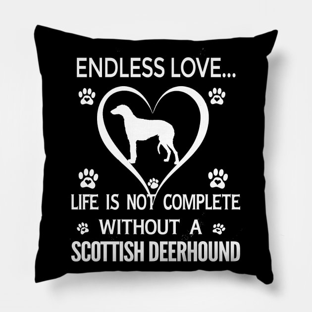 Scottish Deerhound Lovers Pillow by bienvaem