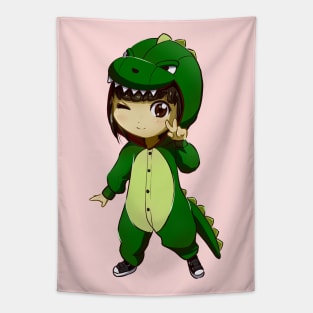 Chibi dinosaur Tapestry