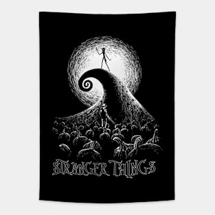 Strange Nightmares white Tapestry