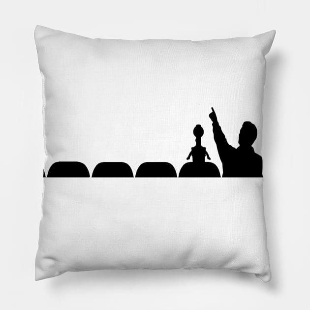 Watching Movies Pillow by BradyRain