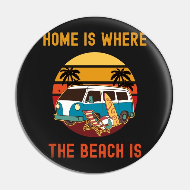 Home Is Where The Beach is Pin by Photomisak72