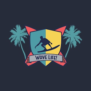 Wave Life Cool Surfing T-Shirt