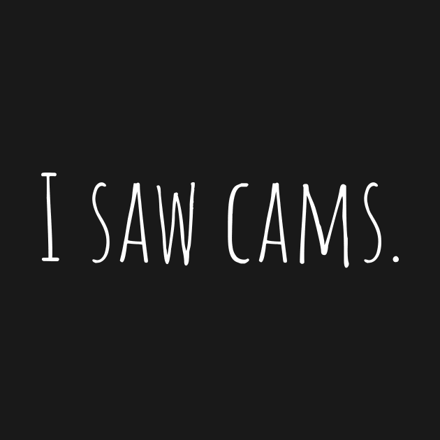I saw cams. by kknows