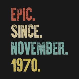 Retro Vintage 50th Birthday Epic Since June 1970 T-Shirt